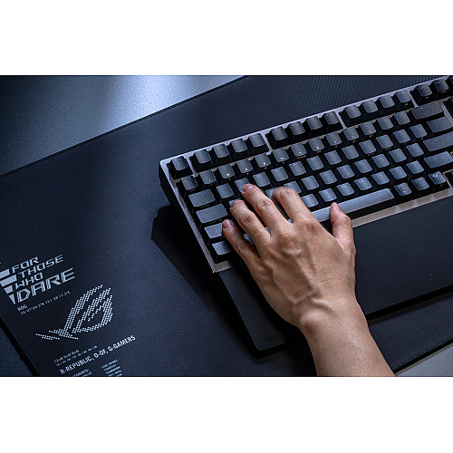 Клавіатура механічна ASUS ROG Azoth 96 HE, 96key, HFX V2 Magnetic Switches, USB-A/WL/BT, EN, RGB, чорний