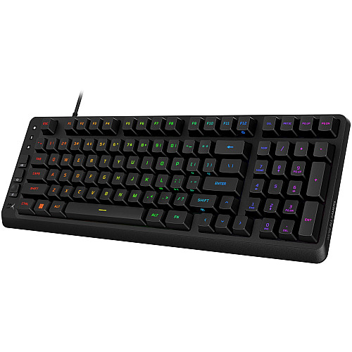 Клавіатура мембранна HyperX Alloy Origins EVE 1800 99key, Red, USB-A, EN/UA, RGB, чорний