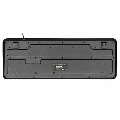 Клавіатура мембранна 2E KM1040 104key, USB-A, EN/UK, чорний