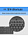 Клавіатура мембранна HP 150, 104key, USB-A, EN/RU, чорний