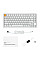 Клавиатура механическая Keychron J1 82Key, K pro Brown, WL/BT/USB-A, QMK, Hot-swap, EN/UKR, RGB, белый