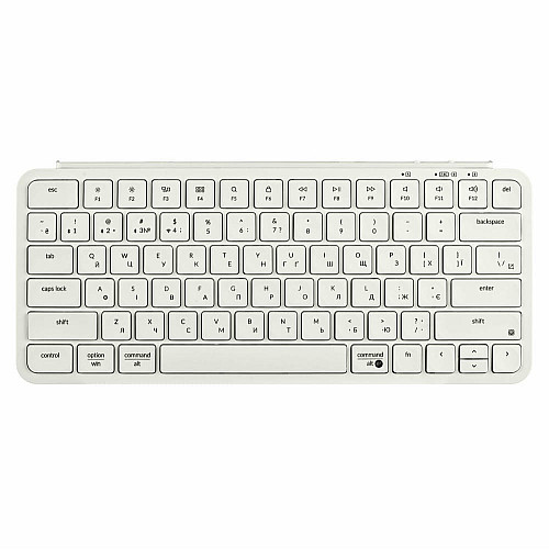Клавіатура мембрана Keychron B1 Pro, USB/WL/BT, ivory white
