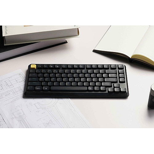 Клавиатура механическая Keychron J1 82Key, K pro Brown, WL/BT/USB-A, QMK, Hot-swap, EN/UKR, RGB, черный