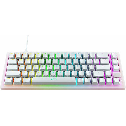Клавиатура механическая Xtrfy K5 68Key, Kailh Red, USB-A, EN/RU, Hot-swap, RGB, белая