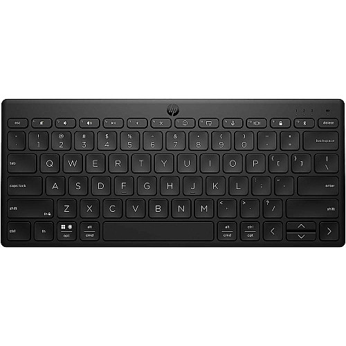 Клавіатура мембранна HP 350 Compact Multi-Device, 78key, BT, EN/UK, чорний