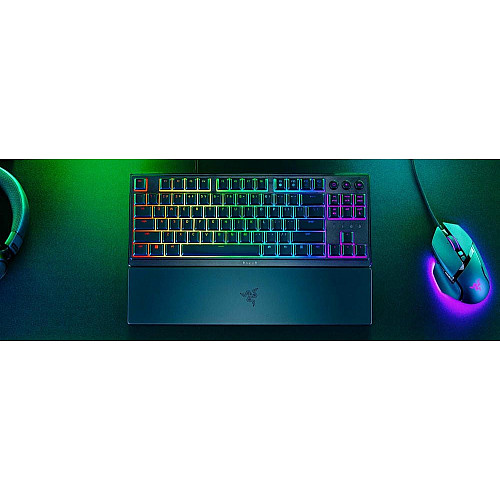 Клавиатура механическая Razer Ornata V3 TKL 84key, Mecha-Membrane Switch, USB-A, EN/UK, RGB, черный