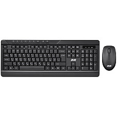 Комплект клавіатура та миша 2E MK410 WL, EN/UK/RU, чорний