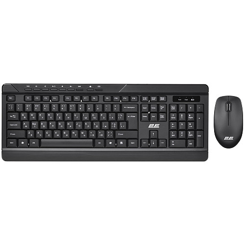 Комплект клавіатура та миша 2E MK410 WL, EN/UK/RU, чорний