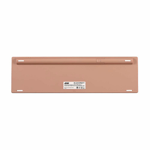 Клавіатура ножнична 2E KS270 109key, WL/BT, EN/UK, рожево-білий