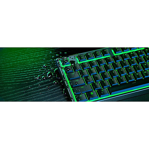 Клавиатура мембранная Razer Ornata V3 X 104key, USB-A, EN/UK, RGB, черный