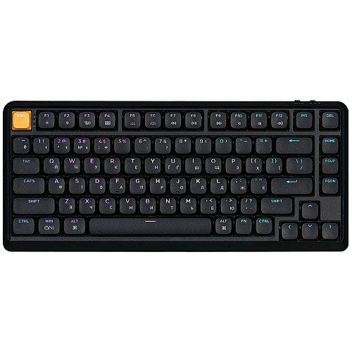 Клавиатура механическая Keychron J1 82Key, K pro Red, WL/BT/USB-A, QMK, Hot-swap, EN/UKR, RGB, черный