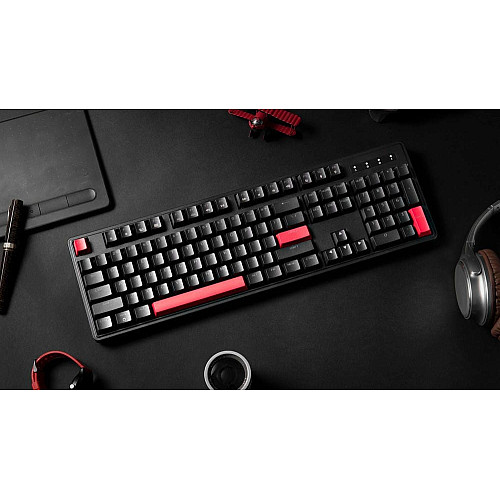 Клавиатура механическая Lemokey X3 104Key, Keychron Red, USB-A, QMK/VIA, Hot-Swap, EN/UKR, RGB, черный