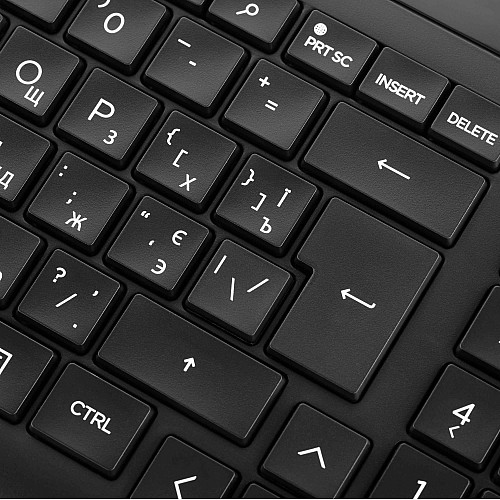 Клавіатура мембранна HP 460 Multi-Device key, BT, EN/UK, чорний