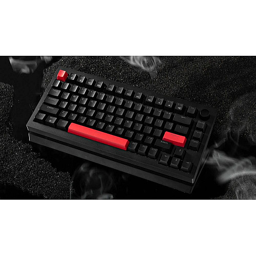 Клавиатура механическая Lemokey X4 84Key, Keychron Red, USB-A, QMK/VIA, Hot-Swap, EN/UKR, RGB, черный