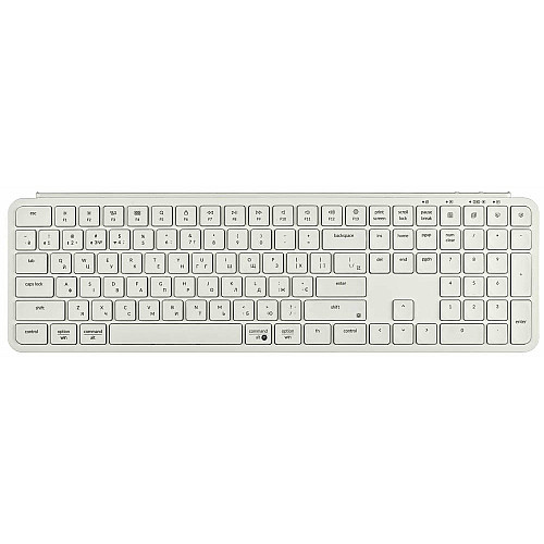 Клавіатура мембрана Keychron B6 Pro, USB/WL/BT, ivory white