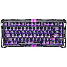 Клавіатура механічна GravaStar Mercury V75 Lite 80keys, Magnetic Blackcore, USB-A, RGB, Transparent Black