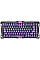 Клавиатура механическая GravaStar Mercury V75 Lite 80keys, Magnetic Blackcore, USB-A, RGB, Transparent Black