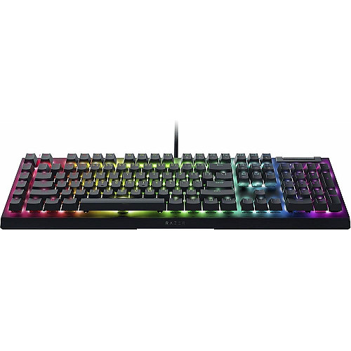 Клавиатура механическая Razer BlackWidow V4 X, 110key, Yellow Switch, USB-A, EN/RU, RGB, черный