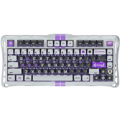 Клавиатура механическая GravaStar Mercury V75 80keys, Magnetic Jade Pro, 8K, USB-A, RGB, Mecha Gray