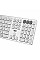 Клавіатура ножнична 2E KS270 109key, WL/BT, EN/UK, сріблясто-білий