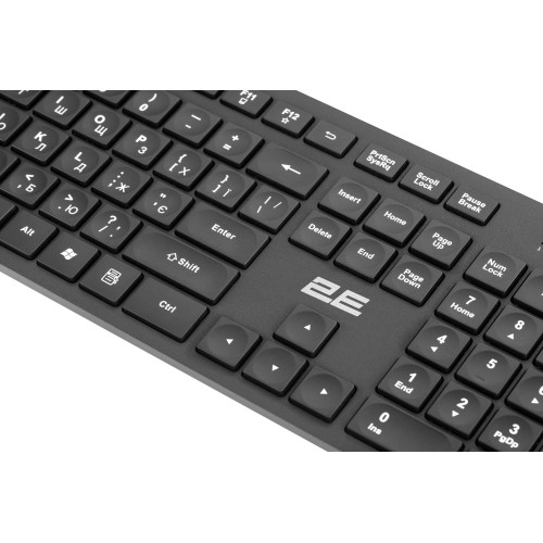 Комплект клавіатура та миша 2E MK420 WL, EN/UK, чорний