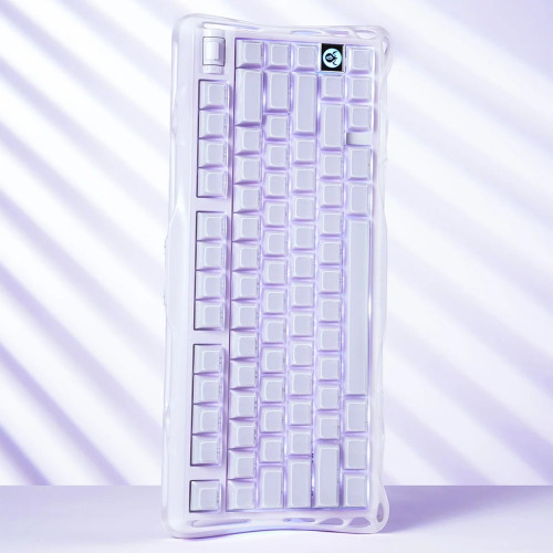 Клавіатура механічна GravaStar Mercury K1 80keys, GravaStar x Kailh Cheery Pink, EN, BT/WL/USB, Lavender Purple