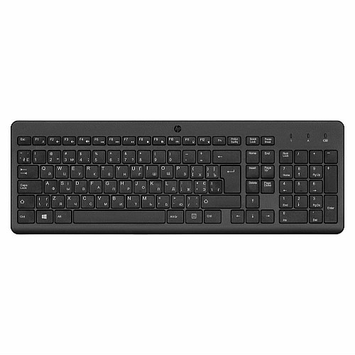 Клавіатура мембранна HP 220, 104key, WL, EN/UK, чорний