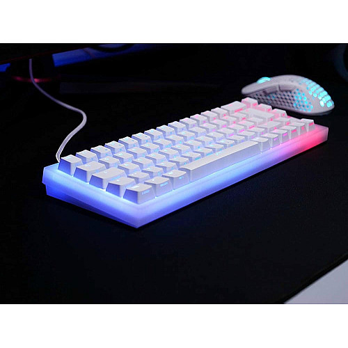 Клавиатура механическая Xtrfy K5 68Key, Kailh Red, USB-A, EN/RU, Hot-swap, RGB, белая