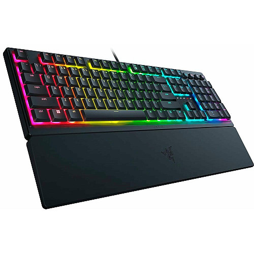 Клавиатура механическая Razer Ornata V3 104key, Mecha-Membrane Switch, USB-A, EN/UK, RGB, черный