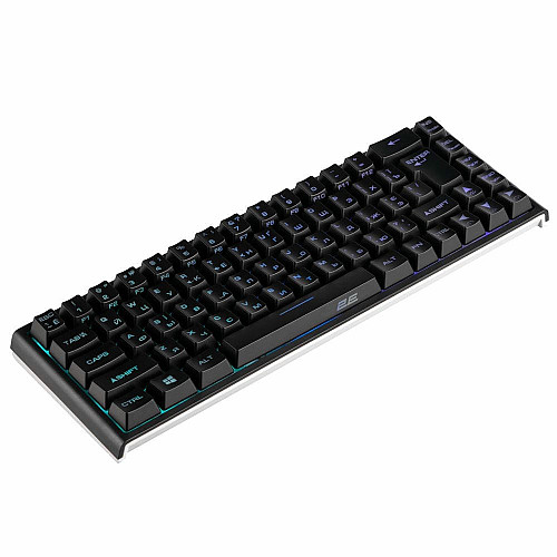 Клавиатура мембранная 2E GAMING KG350 68key, USB-A, EN/RU/RU, RGB, черный
