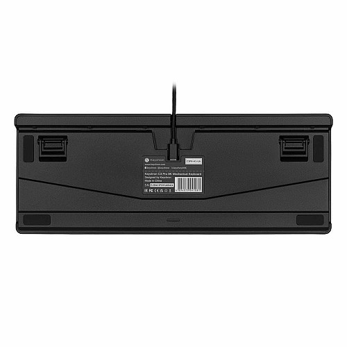 Клавиатура механическая Keychron C3 Pro V2 87Key, K pro Red, USB-A, QMK, Hot-swap, 8K, EN/UKR, RGB, черный
