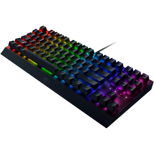 Клавіатура механічна Razer BlackWidow V3 TKL 87key, Green Switch, USB-A, EN/RU, RGB, чорний