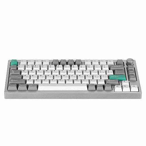 Клавиатура механическая Lemokey P1 Pro 84Key, Keychron Super Banana, WL/BT/USB-A, QMK/VIA, Hot-Swap, EN/UKR, RGB, Knob, Space Silver