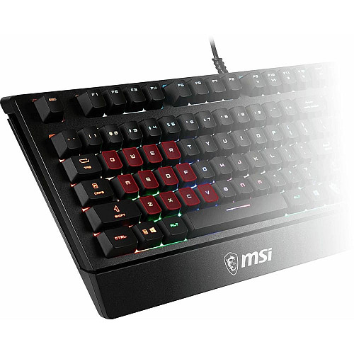 Клавиатура мембранная MSI Vigor GK20 UA 104key, USB-A, EN/UKR/RU, ColorLED, черный
