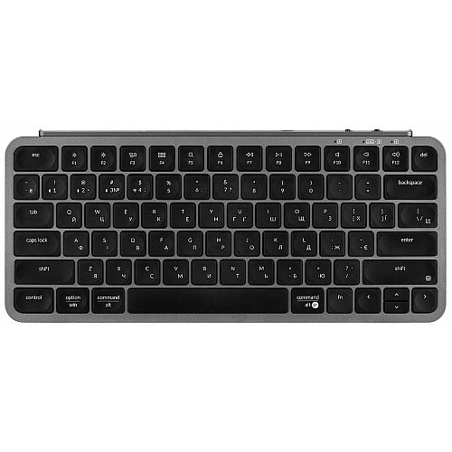 Клавіатура мембрана Keychron B1 Pro, USB/WL/BT, space gray