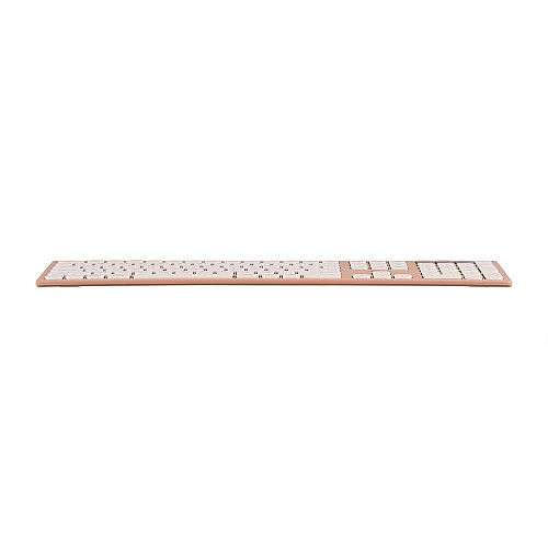 Клавіатура ножнична 2E KS270 109key, WL/BT, EN/UK, рожево-білий