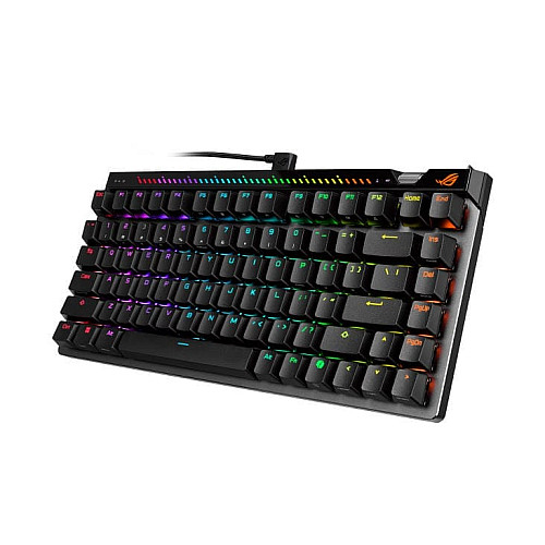 Клавиатура механическая ASUS ROG Falchion Ace 75 HE, 83key, HFX V2 Magnetic Switches, USB-A, EN, RGB, черный