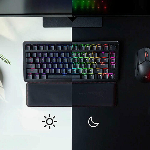Клавиатура механическая HyperX Alloy Rise 75key, Red, USB-A/WL/BT, EN/RU, RGB, черный