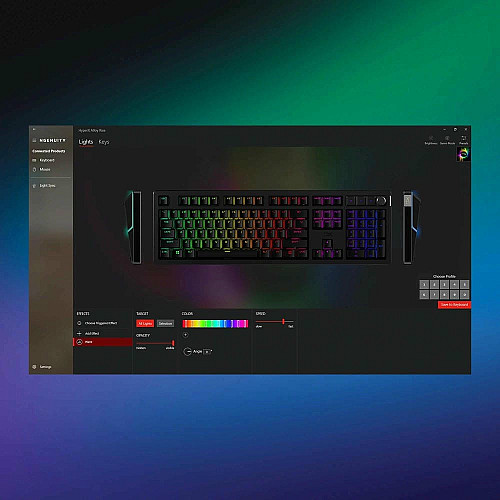 Клавиатура механическая HyperX Alloy Rise 106key, Red, USB-A, EN/RU, RGB, черный