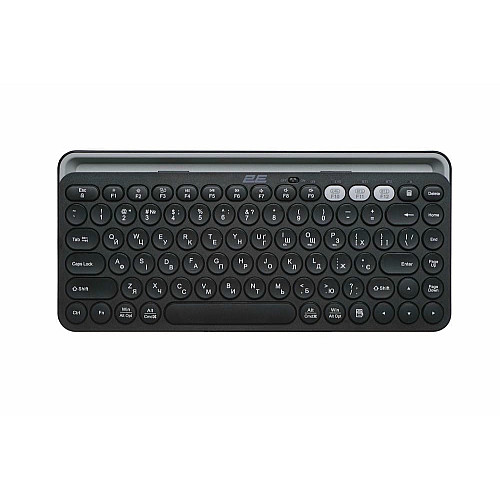 Клавиатура мембранная 2E KS250 84key, WL/BT, EN/UK, черно-серый