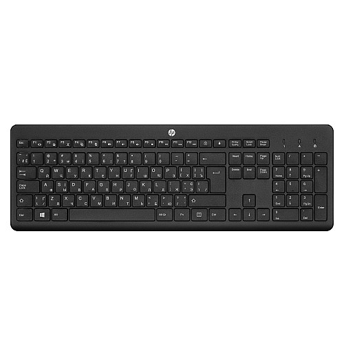 Клавиатура мембранная HP 230, 106key, WL, EN/UK, черный