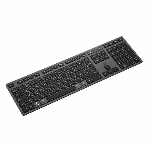 Клавиатура мембранная HP 720 Multi-Device Rechargeable, 109key, WL/BT, EN/UK, черный