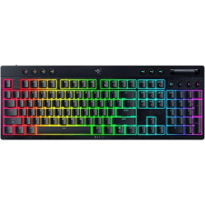 Клавіатура механічна BlackWidow V4 Low-profile HyperSpeed, 104key, Orange Switch, USB-A/WL/BT, EN, RGB, чорний