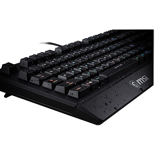 Клавиатура мембранная MSI Vigor GK20 UA 104key, USB-A, EN/UKR/RU, ColorLED, черный