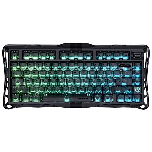 Клавиатура механическая GravaStar Mercury V75 80keys, Magnetic Jade Pro, 8K, USB-A, RGB, Stealth Black