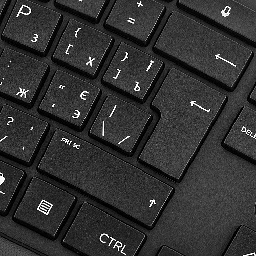 Клавиатура мембранная HP 680 Comfort Dual-Mode 111key, BT, EN/UK, черный
