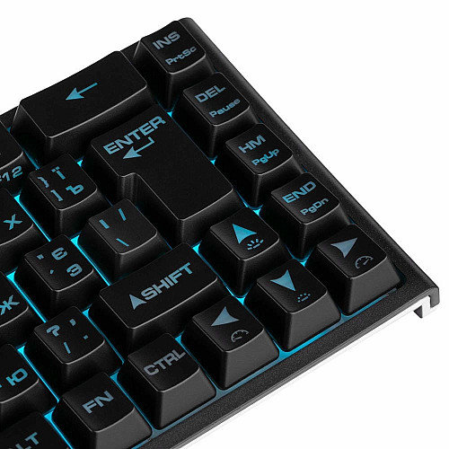Клавиатура мембранная 2E GAMING KG350 68key, USB-A, EN/RU/RU, RGB, черный