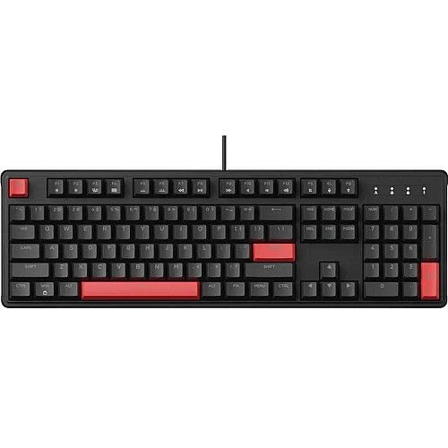 Клавиатура механическая Lemokey X3 104Key, Keychron Red, USB-A, QMK/VIA, Hot-Swap, EN/UKR, RGB, черный