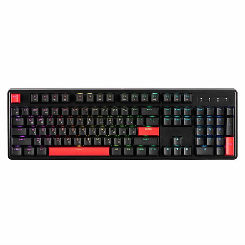 Клавиатура механическая Lemokey X3 104Key, Keychron Brown, USB-A, QMK/VIA, Hot-Swap, EN/UKR, RGB, черный