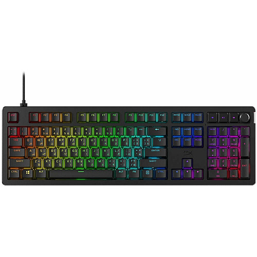 Клавиатура механическая HyperX Alloy Rise 106key, Red, USB-A, EN/RU, RGB, черный
